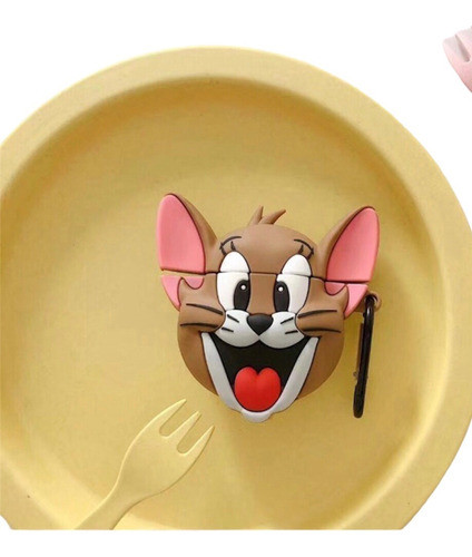 Funda Auriculares Silicona  AirPods Gen 1/2 Diseño Jerry 0