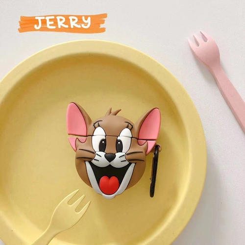 Funda Auriculares Silicona  AirPods Gen 1/2 Diseño Jerry 1