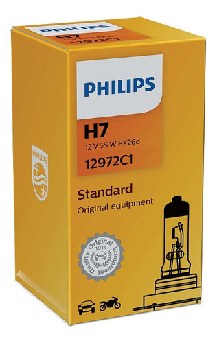 Lampara Philips H7 Standard Delantera Benelli Tnt Gt 600 55w 1