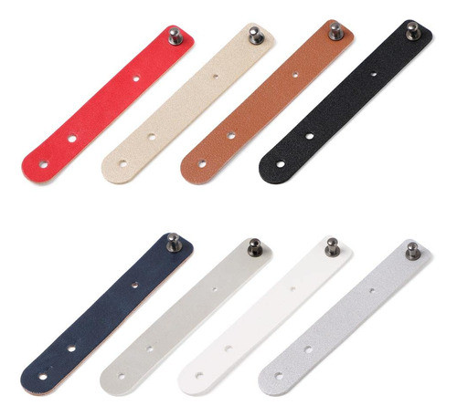 8 Piezas De Cuero Devanador De Cable Accesorios Para Auricul 0