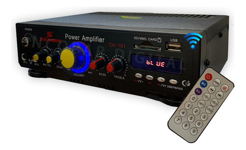 Consola Potenciada Av-020bt  Bluetooth/sd/usb 25w X 2 Rms 0