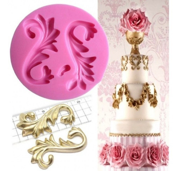 Molde De Silicone Saia De Bolo Arabesco 0 Molde De Silicone Saia De Bolo Arabesco 0