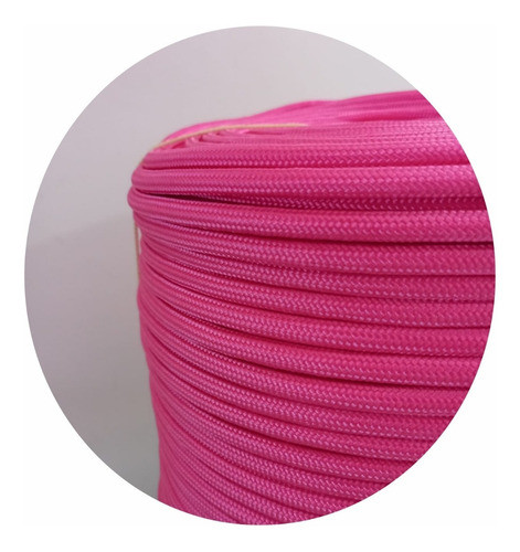 Corda Decoração 8mm X 50 Metros Cor Rosa Tuti Fruti Oferta 1