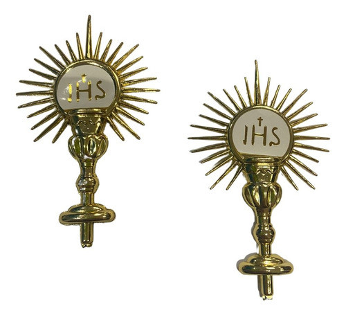 Ostensório Dourado 7cm X 4cm (10pçs) 0