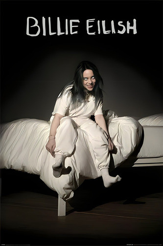 Póster Billie Eilish Autoadhesivo 100x70cm #572 0