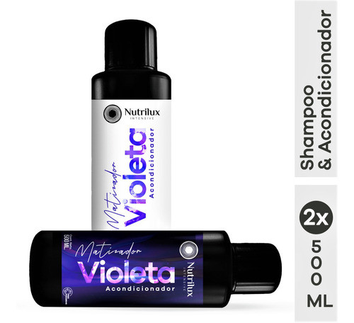 Matizador Violeta Shampoo Y Acondicionador Nutrilux Premiun 0