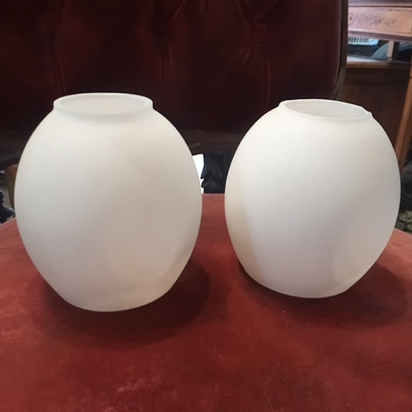 Par De Tulipas Antiguas Para Velador Araña Lampara Aplique 1