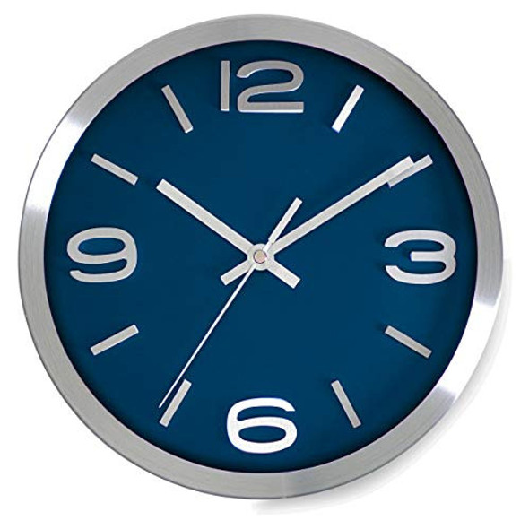 Bernhard Products Reloj De Pared De 10 Pulgadas, Moderno, Re 0