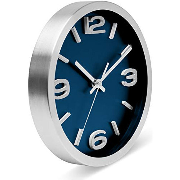 Bernhard Products Reloj De Pared De 10 Pulgadas, Moderno, Re 1