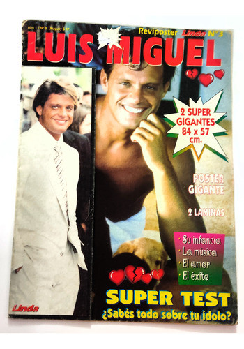 Luis Miguel Revista Reviposter Linda Nro 3 0
