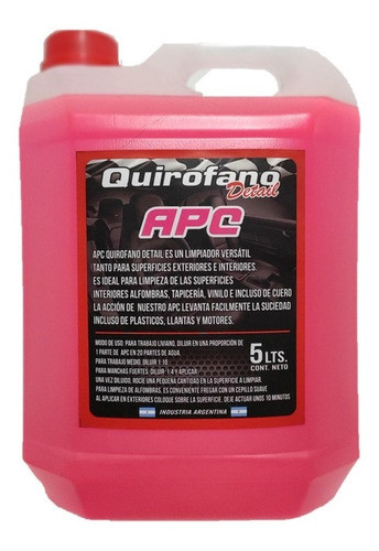 Quirofano Apc 5 L -2 Unidades- Multiproposito Desengrasante 1