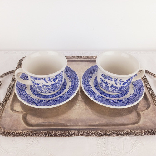 Taza De Te Porcelana Estilo Willow Diseño Oriental Mirala 1
