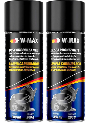 2- Descarbonizante Spray Limpa Bico Tbi Carburador W-max Lyw 0
