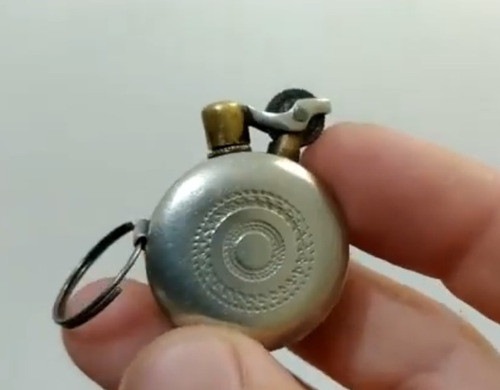 Encendedor Artesanal Antiguo A Bencina Funcionando, Único!!! 1