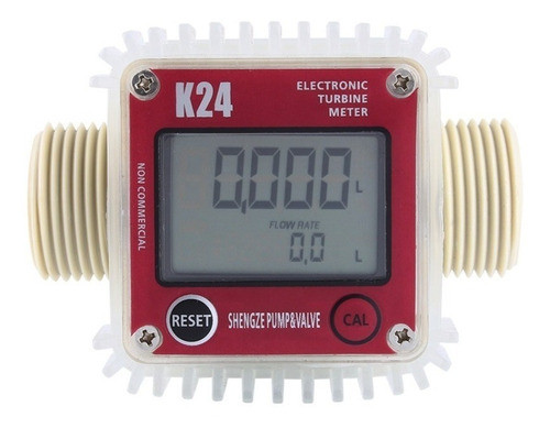 Medidor Digital K24 Fluxo Água Diesel Alcool Produto Químico 0