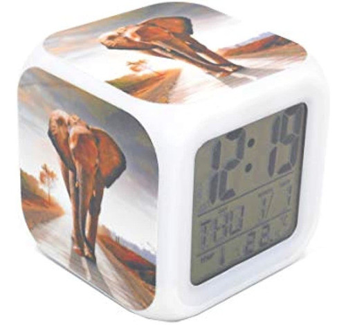 Boway 3reloj De Escritorio Y Estante Elefante Paseo Animal 0
