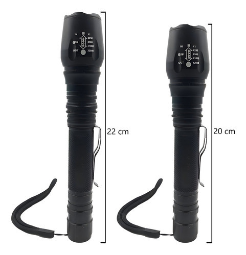 Linterna Led Recargable Con Zoom - Carolinas Store 1