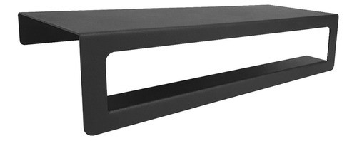 Organizador Toallero Baño Ducha 46cm Acero Negro Texturado 0