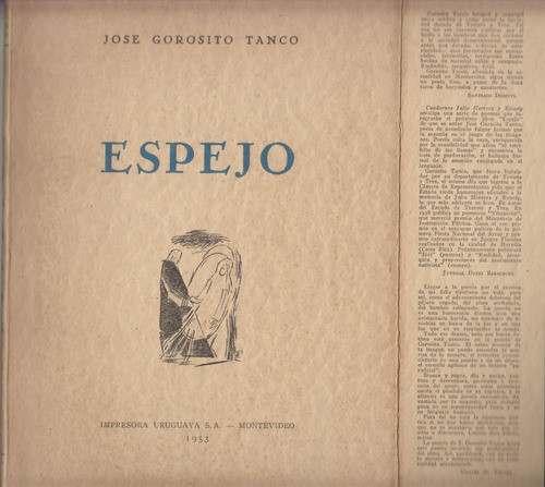 1953 Dibujos Adolfo Pastor Poesia Gorosito Tanco Dedicado 0