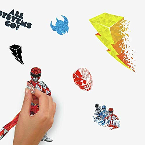 Roommates Rmk4454scs Power Rangers Peel And Stick Wall Decal 1