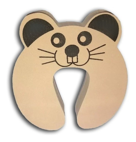 Raton Ratita Rata Traba Tope De Puertas Bebe 12cmx20mmx4 0