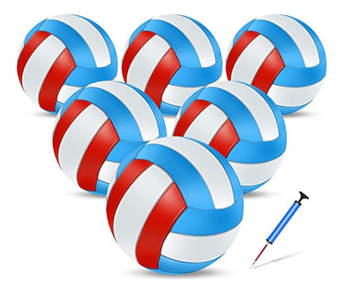 Jiaonun 6 Pack Official Size 5 Volleyballs, 0