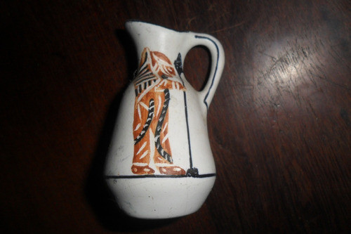 Antigua Vasija Griega Ceramica Florero Anfora Casa Muñeca 0