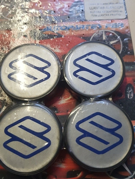 Juego X4 Centro De Llanta Deportiva Eb Ra 49mm Suzuki 1