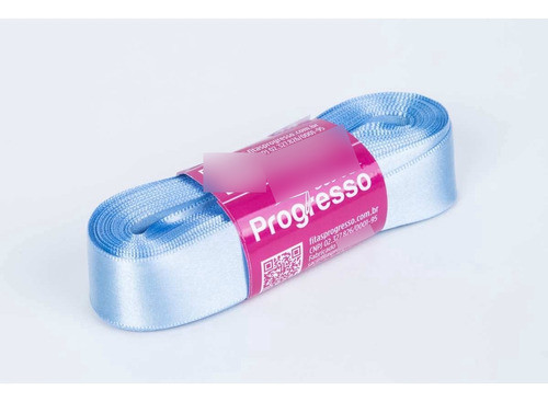 Fita De Cetim 22mm 10mts. Azul Celeste 246 0