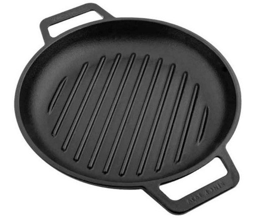 Sartén Victoria Grill Hierro Curado 25cm C/asas Kirkro 0