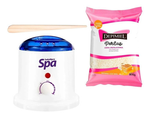 Calentador De Cera 1 Kg Teknikpro + Cera Depimiel En Perlas 0
