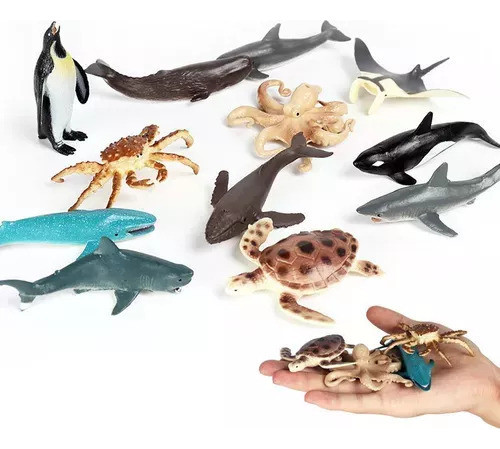 Kit 32: Animais Aquáticos, Brinquedo, Tubarão, Baleia, Tarta 1