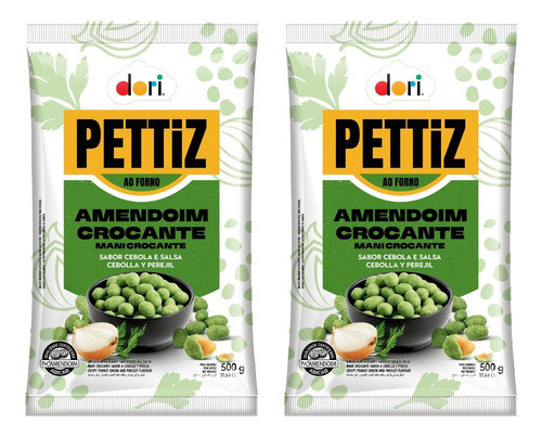 Kit Petisco Amendoim Sabor Especial De Cebola E Salsa 2 Pct 0