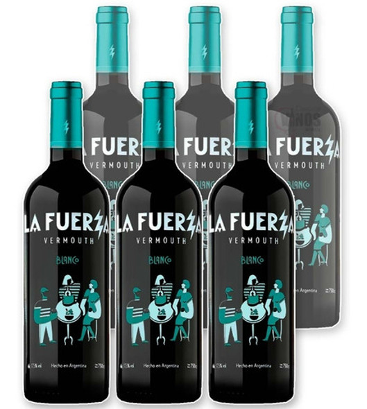 Aperitivo Vermouth La Fuerza Blanco 750ml Caja X6 Unidades 0
