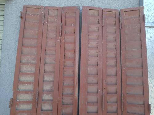 Antiguas Celosias Hierro Juego De 6 Hojas - 81cm X 2,15 Alto 1