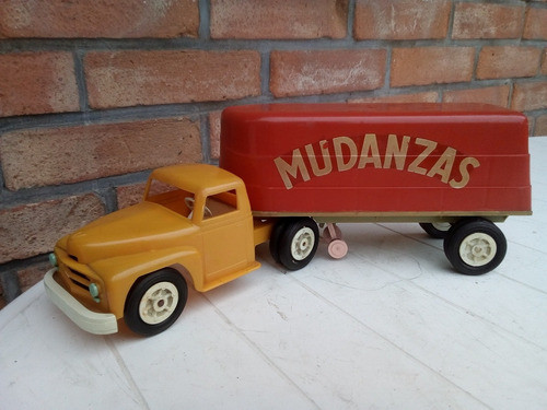Antiguo Camión De Mudanza De Plástico Duro Años 50 Aproximad 0