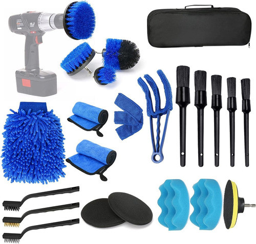 Set Articulos De Limpieza Detailing Para Autos (23 Piezas) 0