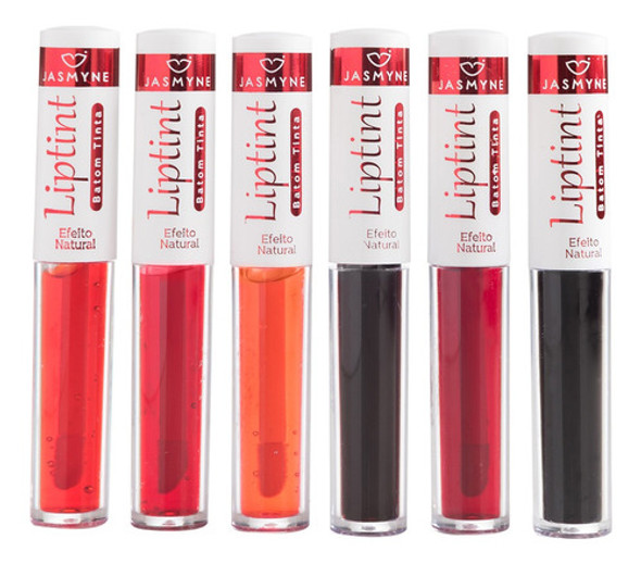 6 Lip Tint Efeito Natural Js00029 Jasmyne Atacado 0