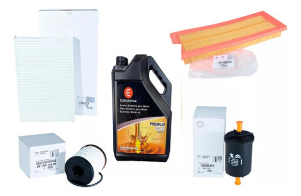 Kit 4 Filtros + Aceite Euro 5w30 4l Peugeot 308 408 1.6 Thp 0