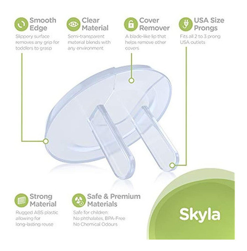 Skyla Homes - Cubiertas De Salida Transparentes (paquete De 1