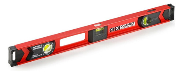 Nivel Aluminio De Aburbuja Con Medidor De Angulo 80cm Kapro 0