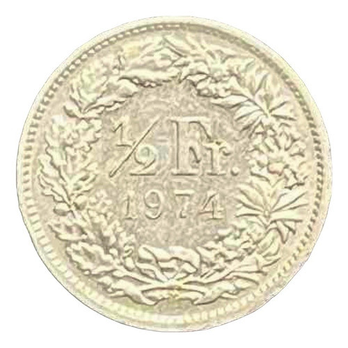 Suiza - 1/2 Franco - Año 1974 - Km #23a - Helvetia De Pie 1