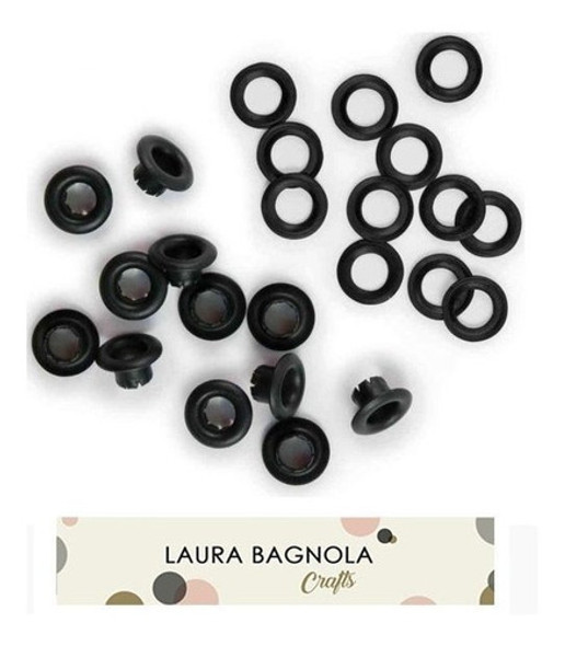 Eyelets Ojalillos X 1000 Unidades Negros Hierro Scrap 1