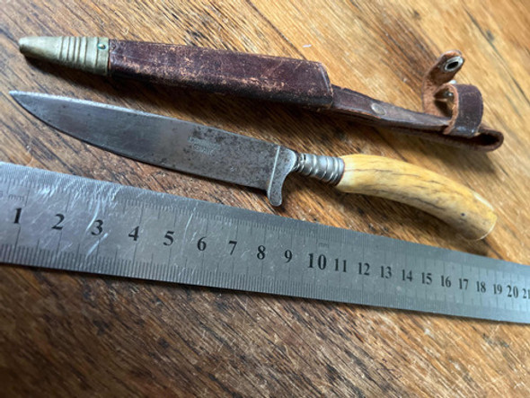 Cuchillo Antiguo Aleman Schreiber & Sons Con Vaina 0