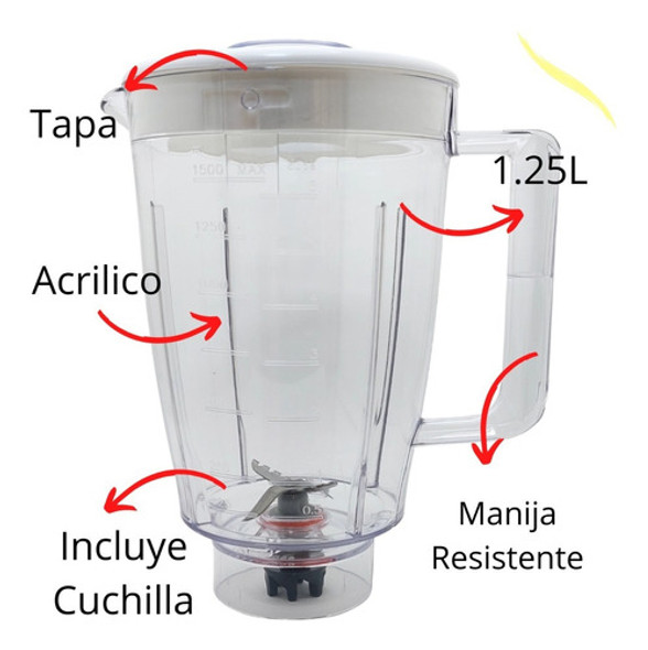 Vaso Jarra Licuadora Para Philips Daily Collection Hr2125 1