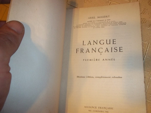 Langue Francaise - Premiere Annee - Ariel Maudet 1