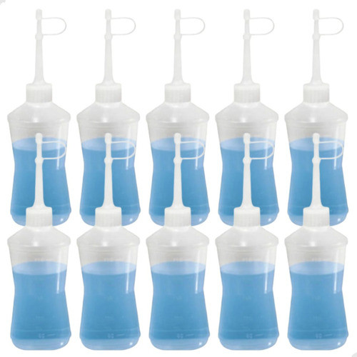 Kit Com 15 Almotolias Transparente Bico Reto Frasco 60ml 0