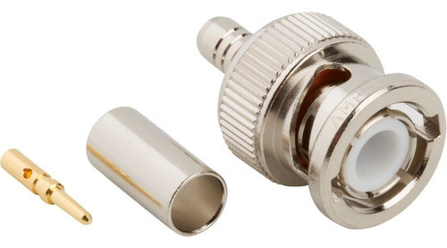 Conector Bnc Macho P/ Rg-58 C  (50 Ohms) - Amphenol Iu 0