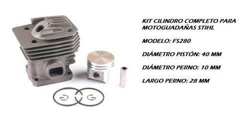 Cilindro Pistón Para Desmalezadora Motoguadaña Stihl Fs280 1