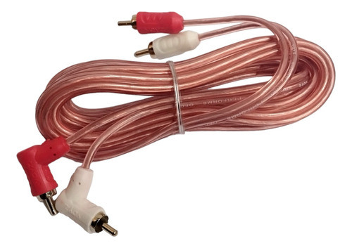 Cable 2 Rca A 2 Rca En Angulo 90° Full Cobre - 3 Metros 0